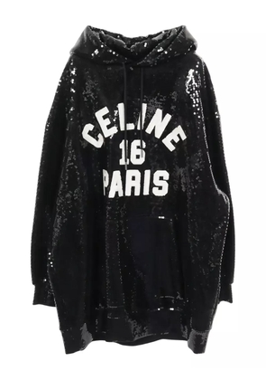 Celine Pre-Owned sequin-embellished hoodie - Black