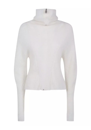 MRZ zip-fastening cardigan - White