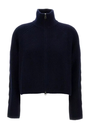 Lisa Yang high-neck zip cardigan - Blue