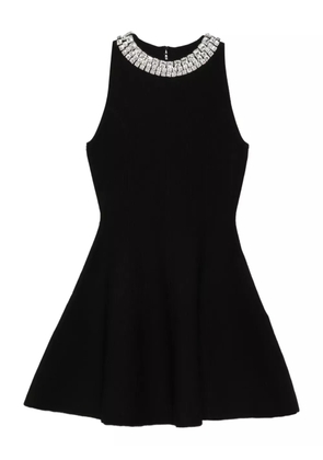 SANDRO embellished flared dress - Black