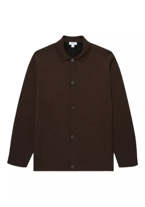 Sunspel double-faced buttoned jacket - Brown