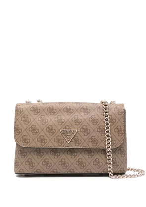 GUESS USA logo-plaque shoulder bag - Neutrals