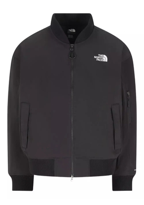 The North Face zip ribbed bomber jacket - Black
