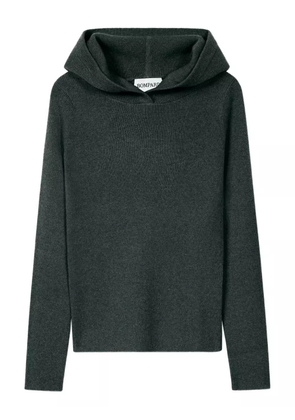 BOMPARD ribbed hooded pullover - Grey
