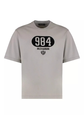 Dolce & Gabbana crew-neck print T-shirt - Grey