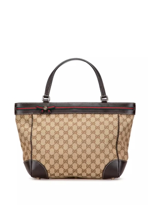 Gucci Pre-Owned 2000-2015 GG Canvas Web Mayfair tote bag - Brown