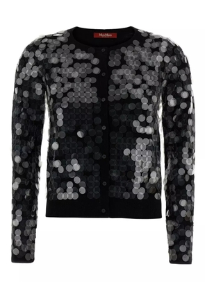 Max Mara Necton sequin-embellished cardigan - Black