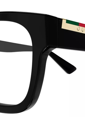 Gucci Eyewear rectangle-frame glasses - Black