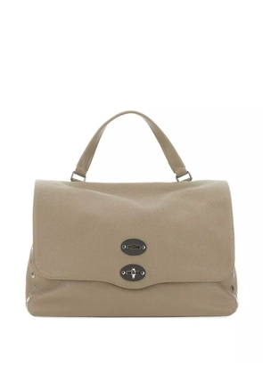 Zanellato small Postina® stud-embellished top-handle tote bag - Neutrals