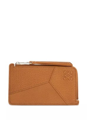 LOEWE Puzzle coin zip cardholder - Brown