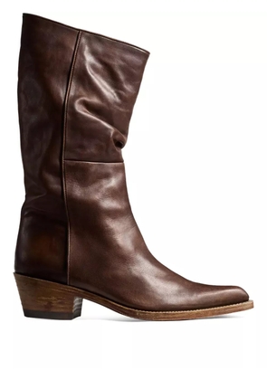 KHAITE 35mm Clive pointed-toe boots - Brown