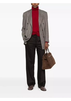 Tagliatore herringbone double-breasted jacket - Grey