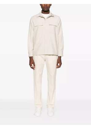 Gran Sasso flap-pocket shirt - Neutrals