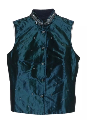 SHIATZY CHEN Scape-of-Curve embellished gilet - Blue