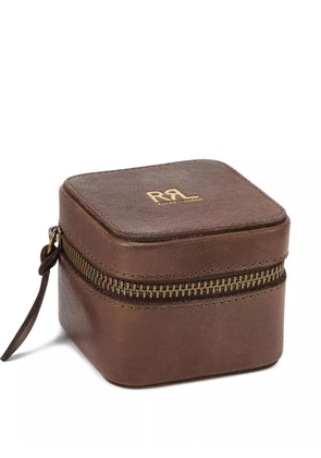 Ralph Lauren RRL leather zip watch box - Brown