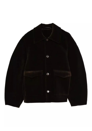 Séfr pocketed buttoned jacket - Brown