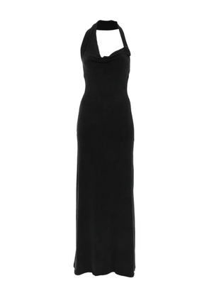Aya Muse halterneck maxi dress - Black