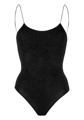 Oséree open-back lurex swimsuit - Black