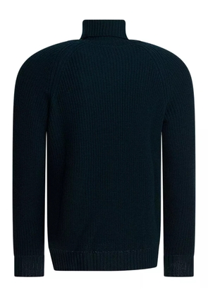 RAKKI ribbed roll-neck sweater - Blue