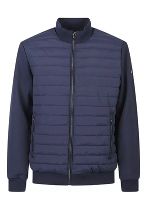 Michael Kors quilted-panel bomber jacket - Blue