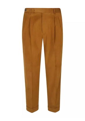 PT Torino pleated-cuffed trousers - Brown