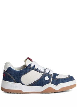 DSQUARED2 panelled denim sneakers - White