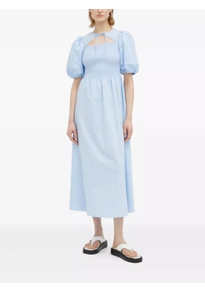 Résumé smocked cut-out dress - Blue