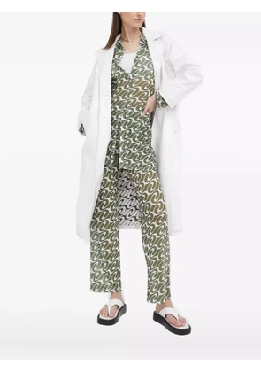 Résumé single-breasted coat - White