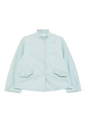 SHIATZY CHEN Scape-of-Curve cropped jacket - Green