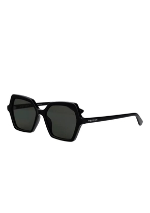 Alexander McQueen Eyewear geometric-frame sunglasses - Black