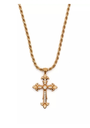 Emanuele Bicocchi Fleury cross-pendant necklace - Gold