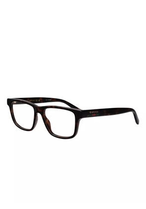 Gucci Eyewear rectangle-frame glasses - Brown