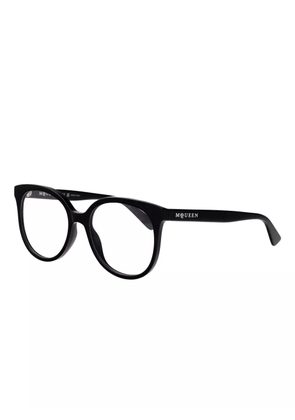 Alexander McQueen Eyewear round-frame glasses - Black