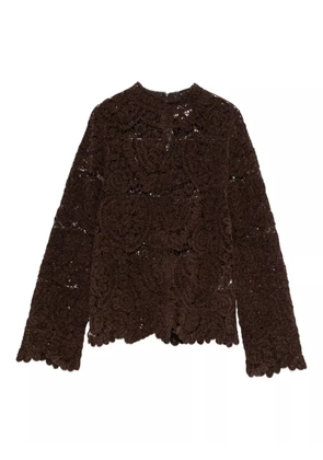 LouLou de Saison Wade lace sweater - Brown