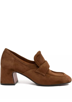 mara bini 60mm strap-detail loafers - Brown