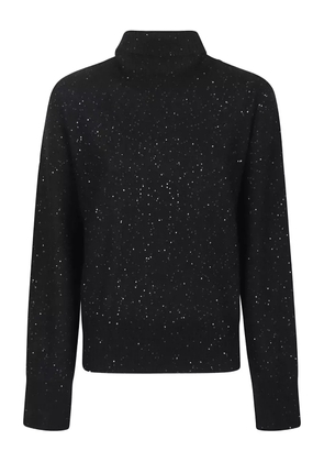 Fabiana Filippi sequin-embellished turtleneck sweater - Black