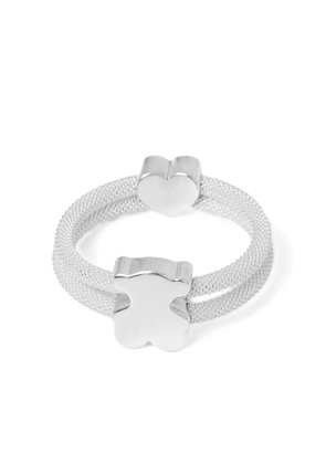 TOUS heart-motif ring - Silver