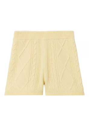 Claudie Pierlot cable-knit shorts - Yellow
