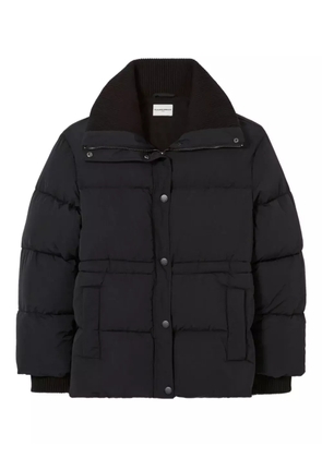 Claudie Pierlot ribbed-collar puffer jacket - Black