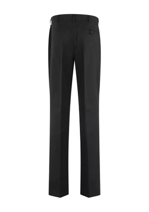 Moschino wool straight-leg trousers - Black