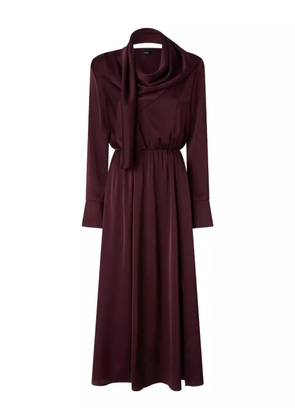 PINKO Maite scarf-detail midi dress - Red