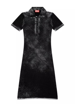 Diesel M-LOURENS embroidered polo dress - Black