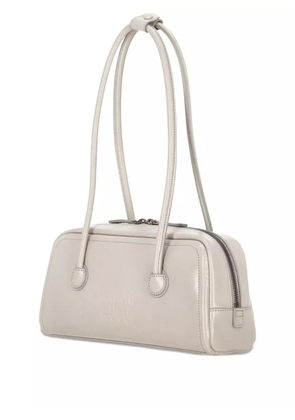 Marge Sherwood embossed-logo leather shoulder bag - Grey