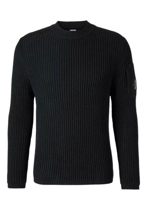 C.P. Company ribbed round-neck sweater - Black