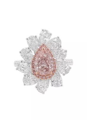 HYT Jewelry 18K white and rose gold diamond ring