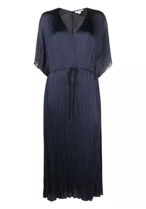 Vince plissé tie-waist dress - Blue