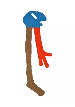 Walter Van Beirendonck ribbed scarf - Blue