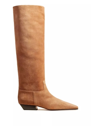 KHAITE Marfa leather boots - Brown