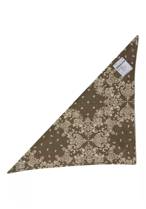 Satisfy paisley-print scarf - Green