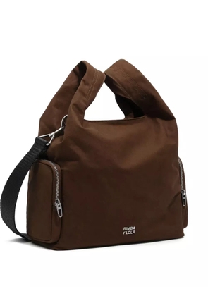 Bimba y Lola medium logo-lettering satchel bag - Green